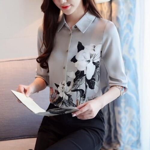 BIBOYAMALL Gray Blouses