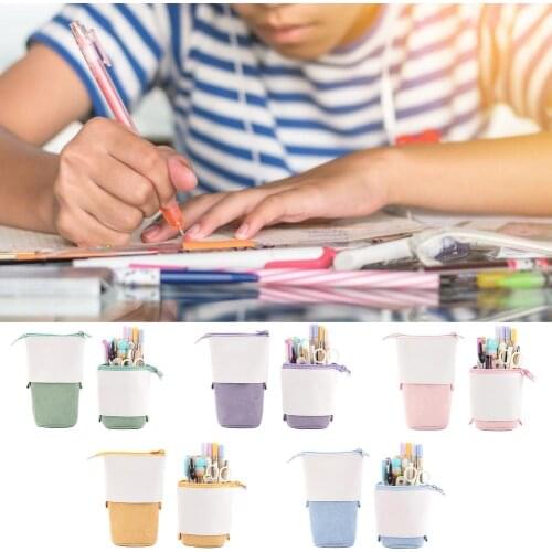 Zipper Holder Stationery Pencil Case Pen Box Cute Pen Bag Retractable Multifunctional Pencil Holder Gift For Boy Girl Kid