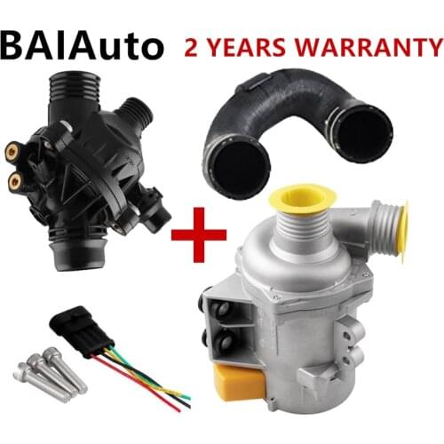 Electric Water Pump+Thermostat Pipe Hose Set For BMW 335i 135i 135is 335is 535i 335d 740i X3 X5 X6 Z4 11517632426 11537549476