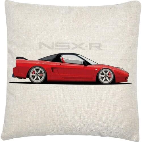 Classic Car Models Cartoon Pattern Linen Cushion Cover Pillow Case for Home Sofa Car Decor Pillowcase 45X45cm