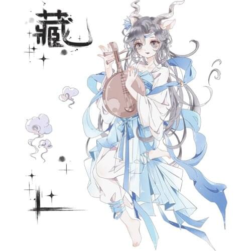 Vintage Blue Dress Girl PET Special Oil Washi Tapes Bullet Journal Masking Tape Adhesive Tape DIY Scrapbooking Washi Stickers