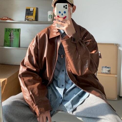 Мужские куртки из искусственной кожи LEGIBLE China At AliExpress