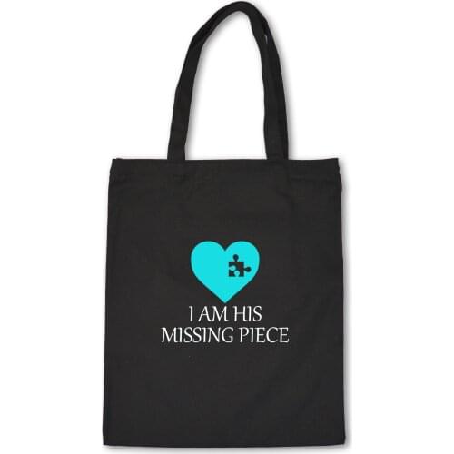 Couples Creative Reusable Shopping Bag Canvas Tote Bag Eco Bag Bolsa De Compras Kpop Shopper Shoulder Bags Letter Graphics Print