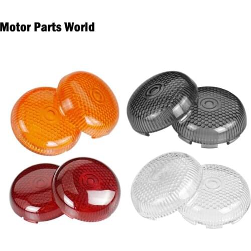 Motorcycle 2pcs Turn Signal Indicator Lens Light Cover For Harley Sportster XL883 XL1200 Touring Street Glide FLHR Softail Dyna