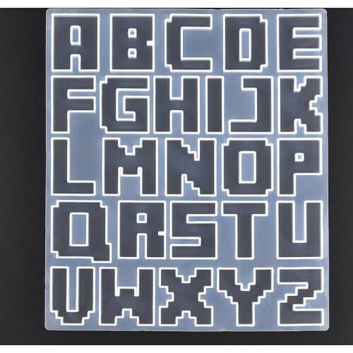 Mosaic Letter Silicone Mold Resin Mold For Pendant Earrings Epoxy Resin Jewelry Making DIY Jewelry Tools