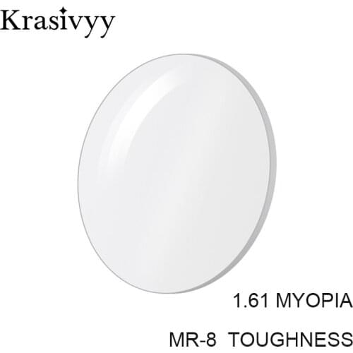 Krasivyy 1.61 MR-8 High Quality Toughness Thinner Super-Tough Optical Lenses Aspheric Lens (Suggest for Punch/Trough/Trim)