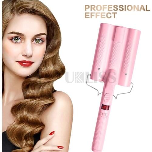Professional Hair Curlers 3 Barrels Tools Curler Iron Three Curling Wavers Electric Ceramic Egg Roll Styling Hair Styler Tools