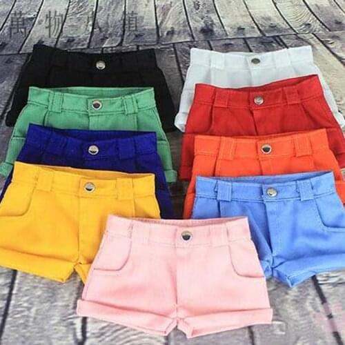 New Army green/White/Black/Red/Yellow/Pink Unisex Casual Shorts/Pants For 1/3 1/4 1/6 uncle SD MSD YOSD DD BJD Doll Clothes