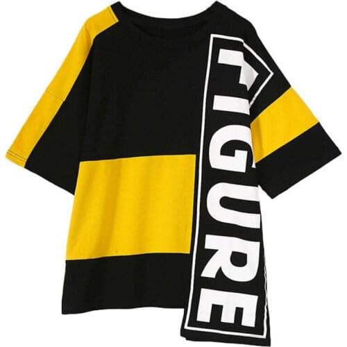 2021New Loose T-shirt Kids New Summer Cute Fashion Children T-Shirt Thin Section Hipster Girls Sweater Shirt 4 6 8 9 12 14Years