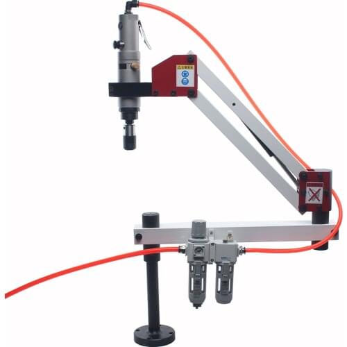 M3-16 Vertical Automatic Pneumatic Tapping Machine Air Tapper Tools Thread Drill Working Range 1000mm Overload Protection Chuck