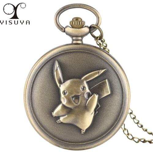 Vintage Pocket Watch Quartz Analog Necklace Chain 80cm Gifts Clock Wholesale Dropshipping