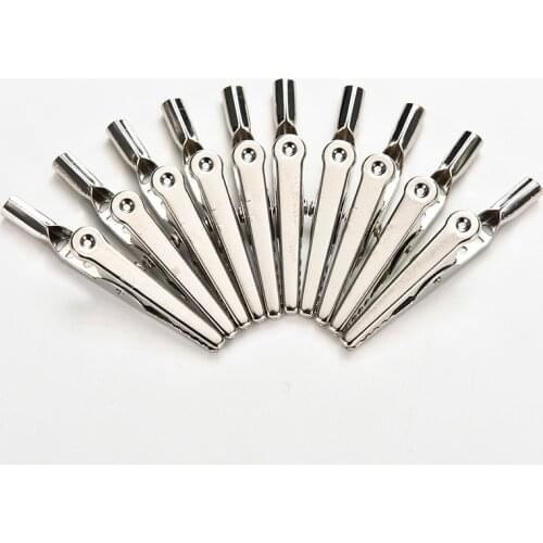 ZLinKJ 10Pcs/lot High Quality Stainless Steel Alligator Clips Alligator Crocodile Test Clips Cable Lead Screw Fixing Wholesale