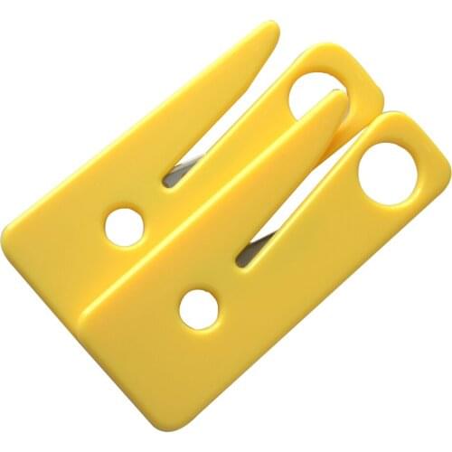 10pcs Seatbelt Cutter Seat Belt Cutter Safety Knife Yellow Car Rescue Kit Outdoor Survival Tools