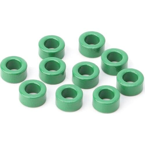 10Pcs Inductor Coils Green Toroid Ferrite Cores anti-interference Filter Rings 40JE