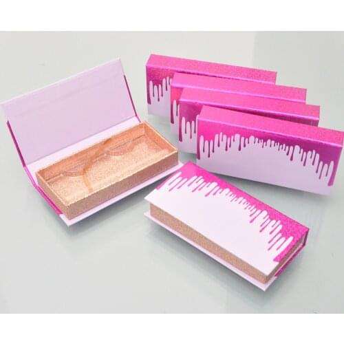 50/pack Wholesale Lash Boxes Packaging Eyelashes Box Package Faux Cils False Eyelashes 25mm Mink Lashes Makeup Cases Vendors
