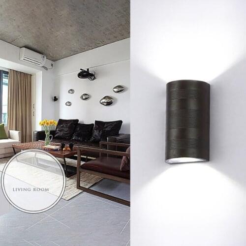 6W Led Waterproof Half-cylinder Wall Light Outdoor Porch Wall Lamp Garden Lights for Living Room Patio Garden Hallway Balcony