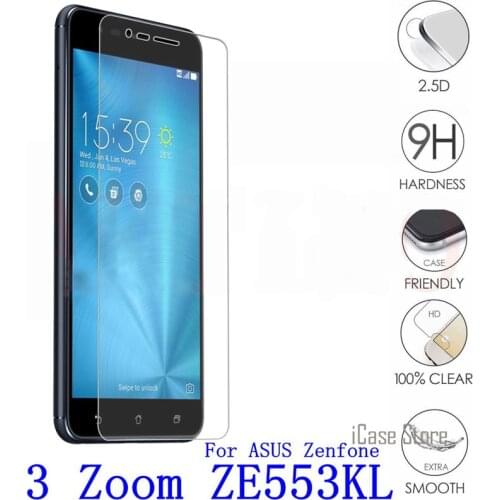 9H Anti-knock Tempered Glass Screen Protector For Asus Zenfone 3 Zoom ZE553KL Phone Premium Glass films