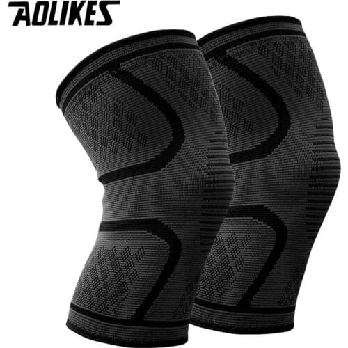 AOLIKES 1 Pair Knee Protector Sports Running Riding Basketball Knee Pads for Men and Woman High-quality Breathable Knee Guard