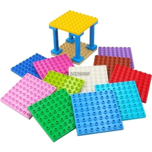 Large Particle Base Plate 8*8 Solid Color Compatible Figures High quality Environmental ProtectionBuilding Block Toy For Kids