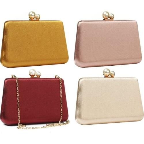 YYW Noble Pearl Clutch Bag Bright Handbag Coin Purses Evening Clutch Bags Wedding Party Shoulder Bags Sac Mariage Femme Soiree