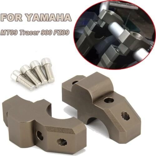 For YAMAHA MT09 Tracer 900 FZ09 Handlebar Bar Risers Barback Handlebar Riser Bar Motorcycle Mount Handle Clamp Universal