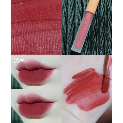 HERORANGE Lipstick Twilight Light Milkshake Velvet Air Matte Lip Glaze Lip mud Lip Gloss Sexy Lip Makeup Long Lasting TSLM2