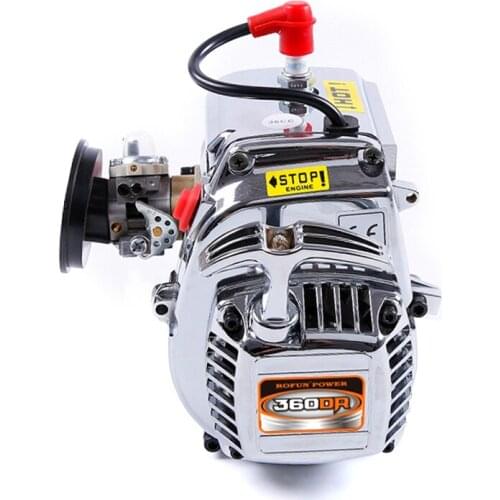 Chrome 36CC Double Ring 2-stroke 4 Hole Easy Start Engine for 1/5 Hpi Rovan Km Redcat Rcmk Mcd FG Baja Truck Gopad Rc Car Parts