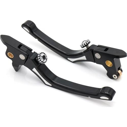 Motorcycle Black Contrast Cut Regulator Clutch & Brake Lever For Harley Electra Street Road Glide FLHX Touring 2014-2016