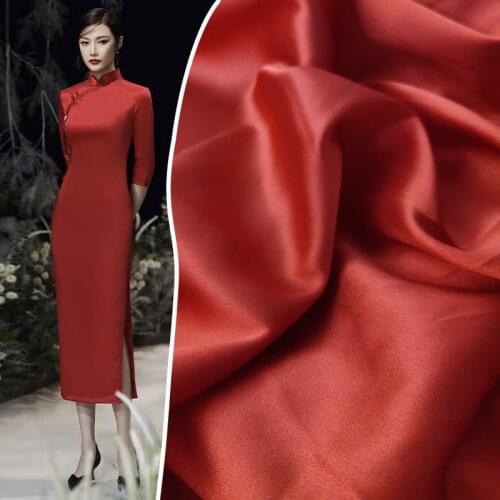 2021 New Fashion Imitation Silk Fabric Wholesale Underwear Skirt Dress Shirt Pajamas Dress Fabric Imitation Acetate Satin Dye