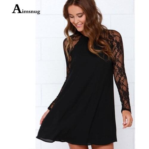 New Patchwork Lace Womens Elegant Short Dress Skinny Party Dresses Vintage 2021 Women Long Sleeve Transparent Sexy Dress Femme