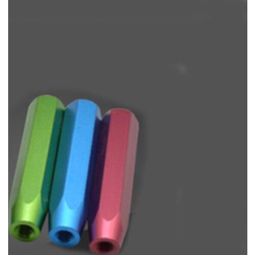 2pcs H10x50xM6 Single-Head Threaded Aluminum Handle One-Piece Hexagonal Positioning Pin Standard Parts Automobile Inspection