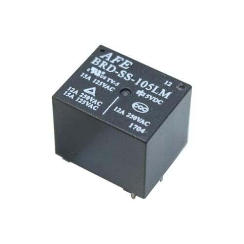 Original New Relay 10pcs/lot BRD-SS-105LM 5VDC BRD-SS-112LM 12VDC BRD-SS-124LM 24VDC BRD SS 124LM 4PIN 12A 5V 12V 24V