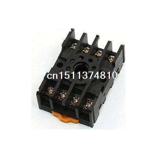 PF085A Black Relay Base Socket 8 Pin for MK2PK MK2P JQX-10 2Z