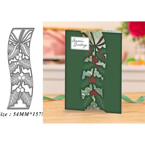 Christmas Leaf Lace Metal Cutting Dies Stencil Scrapbooking Embossing 2021 New Christmas Craft Dies Diy Molds