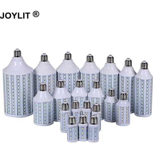 10pcs DC12V AC/DC 12-60V 30W 40W 60W E27 E14 B22 36V 6000K cold white led corn bulbs smd 5730 light warm/cool white