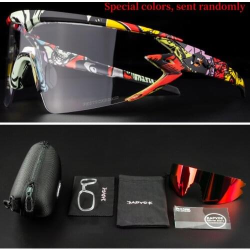 Comfortable Photochromic Cycling Glasses Men UV400 MTB Bike Glasses Oculos Ciclismo Fishing Cycling Outdoor Sports Sunglasses
