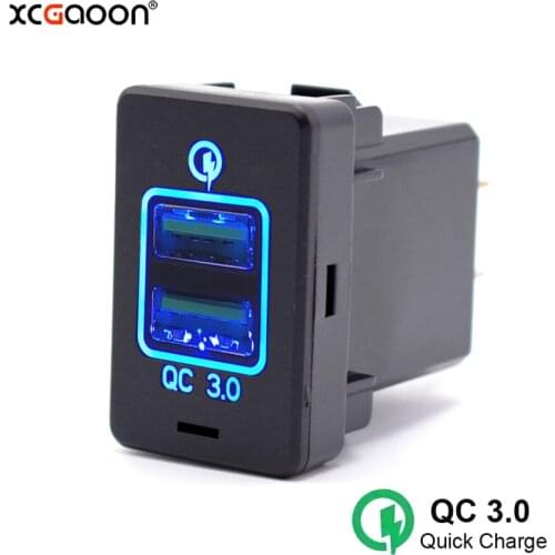 XCGaoon QC3.0 Quick Charge 2 USB Interface Socket Car Charger Adapter Plug & Play Cable for HONDA