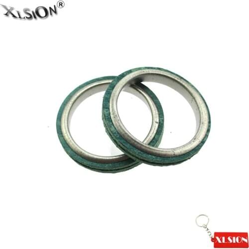 XLSION Aftermarket 2Pcs/Pack Exhaust Muffler Pipe Gasket 30mm For GY6 49cc 50cc 125cc 150cc Scooter Moped