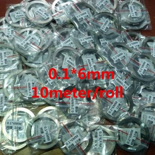 10Meter 6mm x 0.1mm Pure Nickel Strip Tape For Li 18650 Battery Spot Welding Compatible For Spot Welder Machine