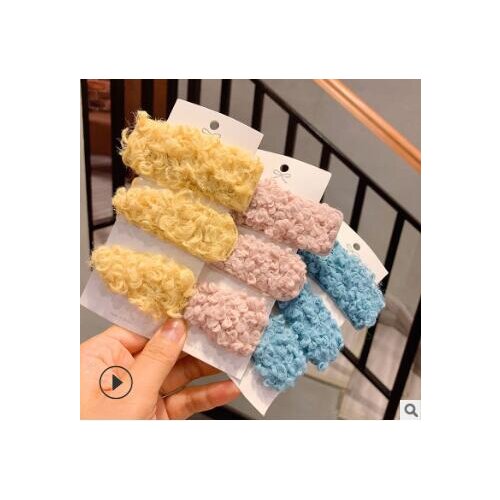 36set/lot 3pcs/set DIY Simple Multi Plush Water Drop Hair BB Clips Bang Hairpins Hair Styling Tools Accessories HA1001