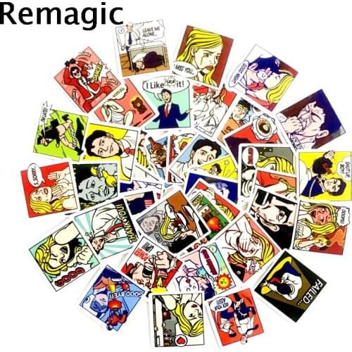 50pcs Popular art Letters classic 90s kids Stickers pack paster cosplay scrapbooking diy phone laptop decorations gifts