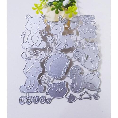 8 kinds of animals Metal Cutting Dies for DIY Scrapbooking Album Paper Cards Decorative Crafts Embossing Die Cuts