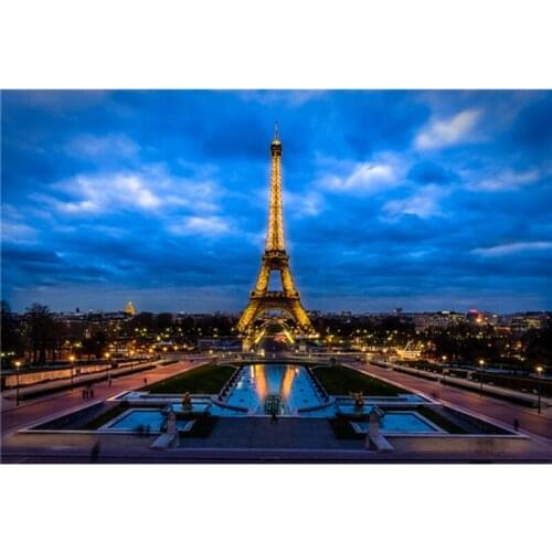 Diy diamond painting cross stitch Paris Eiffel Tower home decor 100% square drill full diamond embroidery wall art A6587R