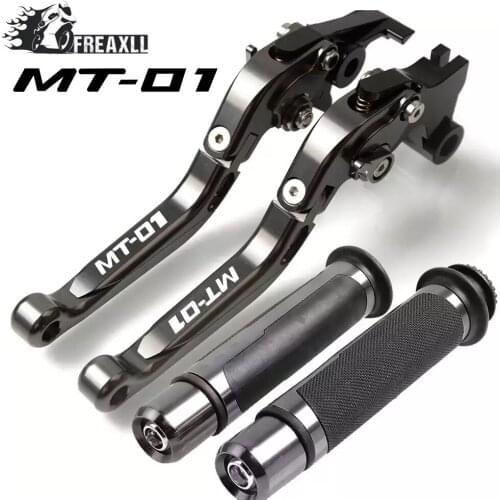 For YAMAHA MT-01 MT01 2004-2009 2005 2006 2007 2008 Motorcycle CNC Aluminum Brakes Clutch Levers Handle Hand Grips Cap