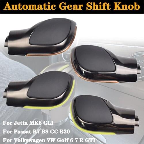 For Volkswagen Golf 6 7 R GTI Passat B7 B8 CC R20 Jetta MK6 GLI Automatic Gear Lever Stick Shift Knob DSG Emblem Car Styling