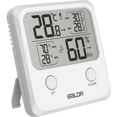 Indoor Digital LCD Thermometer Hygrometer Wall Temperature Humidity Gauge Meter