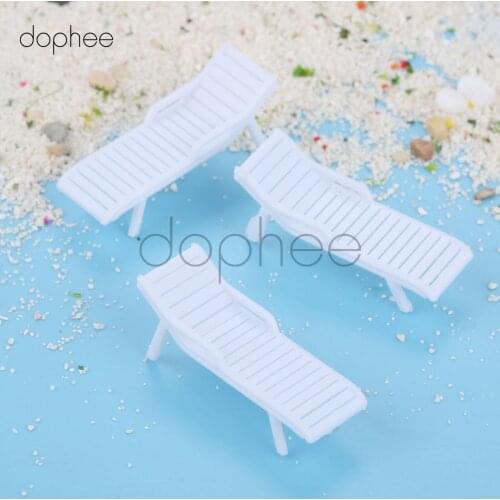 Dophee 20pcs 1:50/1:75 Model Train Railway Park Station Platform Streets Leisure Chair Settee Bench Scenery Layout HO Scale Toy