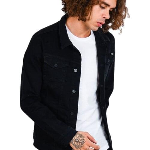 Mens Black Denim Jacket with black fur inside Mens fashion autumn summer 2021 New Arrivals made in turkey pants navy blue