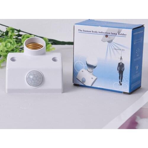 E27 Infrared Motion Sensor Light Switch Automatic Lamp Holder Corridor Intelligent Light Motion Sensing Switch Smart Home