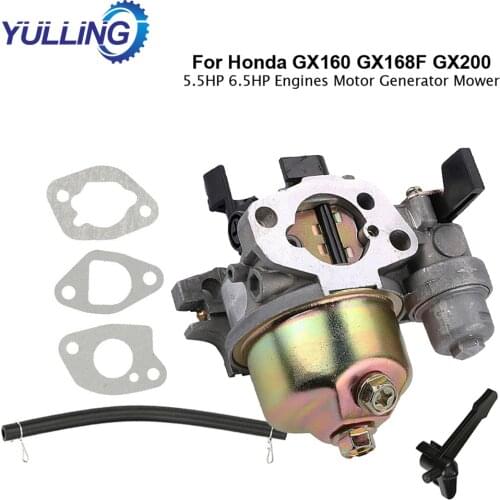 For Honda GX160 GX168F GX200 5.5HP 6.5HP + Fuel Pipe Gasket Engine Motorcross Carburator Carburetor Carb Fit